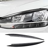 Frontscheinwerfer Augenbrauen Augenlider Trim, Kompatibel mit Ersatz für 7 VII GTI GTD GB8R1 (Black)