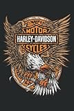 Kalender 2022 Harley Davidson Schwarz Adler Notizbuch Wochenp