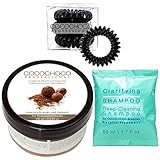 Cocochoco Professional Keratin Starter Kit - Brasilianisches Keratin Glättung (100 ml), Clarifying Shampoo (50 ml) und 3 Stück Haarg