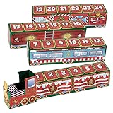 BABAOOU Weihnachten 24 Tage Countdown Papierzug Adventskalender Überraschungsspielzeug Blind Box