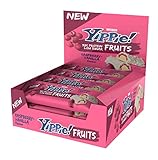 Weider Yippie! Fruits Protein Bar Eiweißriegel, Raspberry Vanilla, 12 Stück á 45 g, fruchtiger Protein Snack