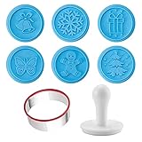 Weihnachts-keksstempel, Keksstempel, Stempel Für Fondant, Icing, Cupcake, Kuchen Dekorieren, Niedliche Silikonplätzchen Prägeformen DIY Back