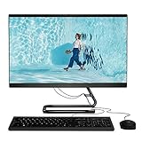 Lenovo IdeaCentre AIO 3 23,8 Zoll FHD Desktop PC - (AMD Ryzen 5, 2X 4 GB RAM, 1TB HDD, Windows 10 Home) - All-in-One Computer, kabelgebundene Maus und Tastatur (schwarz)