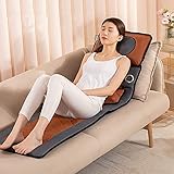 TELAM Elektrische Massagematte mit Bluetooth Beheizte Massagematte 9 Modi 10 Motoren Ganzkörper Vibration Therapie Linderung Massagegerät Verwendet für Muskelkater, Arbeitsmüdigkeit, Geschenk