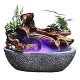 Wasserfallbrunnen Wohnzimmer Büro des Desktop-Rockerie-Brunnen-Zubehörs Geschenke mit Zerstäuber 32 * 20 * 24 Zimmerb