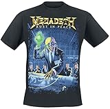 Megadeth Rust in Peace Männer T-Shirt schwarz XXL 100% Baumwolle Band-Merch, B