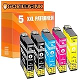 Gorilla Ink 5 Patronen XXL kompatibel mit Epson T2991 – T2994 29XL 29 XL | Geeignet für Epson Expression Home XP-235 XP-245 XP-247 XP-255 XP-257 XP-332 XP-335 XP-342 XP-345 XP-352 XP-355