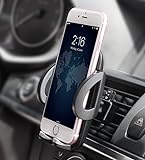 Quntis Handyhalterung Auto Lüftung Universal Auto Halter für iPhone XS XR 8 7 7 Plus SE 6s 6 SE 5s 5c 5, Samsung Galaxy S10 S9 S8 S7 S6 S5 S4 S3 Note 8 5, Huawei P20 P10, Sony HTC Xiaomi LG