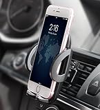 Quntis Handyhalterung Auto Lüftung Universal Auto Halter für iPhone XS XR 8 7 7 Plus SE 6s 6 SE 5s 5c 5, Samsung Galaxy S10 S9 S8 S7 S6 S5 S4 S3 Note 8 5, Huawei P20 P10, Sony HTC Xiaomi LG