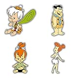 The Flintstones Cartoon Graphics Bumper Sticker Aufkleber Decal - Set of 4 Pieces - Longer Side 13
