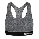 Reebok Damen Womens Sports Crop Top Simone Grey Marl T-Shirt, grau, Larg