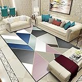 Einfacher Kaschmir-teppich Mit Europäischem Stil Mit Hellen Farben Und Klaren Mustern. Mode-element-teppich Ist Integriert Mit Wohnzimmer, Schlafzimmer, Küche, Garderobe, Naturharmonie(Size:140x200cm)