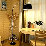 PPXGJO LED Stehlampe Vertikale Exotische Stehleuchte Höhenverstellbare Wohnzimmer Stehleuchte, In-Line EIN- / Ausschalter, Schwarz LED Bodenlicht Stehlampe für Wohnzimmer, Schlafzimmer, Bü