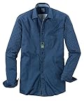 OLYMP Herren Freizeithemd Langarm Casual,Rotationsdruck,modern fit,Kent-Kragen,blau 15,6XL