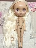 Blythe Puppe Gelenkkörper Nackt Lange Haare Blond tan Haut 30cm BJD