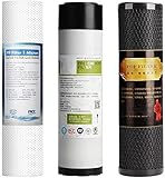XUEBI Hochwertige 3-stufige RO-Filter-Filterpatrone, 10'Wasserfilter-Ersatzpatronen passt for alle unter Waschbecken-Trinkwassersy