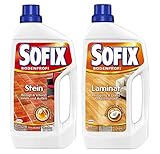 Sofix Bodenreinigungs-Set (1x1 Liter Steinbodenreiniger) & (1 x 1 Liter Laminatreiniger)