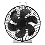 Moosunsa 6-flügeliger Kaminventilator Mit Schutzabdeckung Leise, Nicht Elektrisch Wärmebetrieben, Zirkuliert Für Warme Holzöfen Ventilator Holzöfen Neujahrsgeschenk