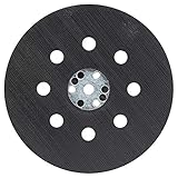 Schleifteller Klett Ø 125 mm | geeignet für Bosch/Skil - für Exzenterschleifer - gelocht | Polierteller - Klettteller - Professional | Ex