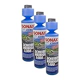 SONAX 3X 02711410 Xtreme ScheibenReiniger 1:100 NanoPro Konzentrat 250
