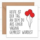 Geburtstagskarte Lustig | Spaß Lustige Geschenk für Freund Freundin beste Freundin ihn und sie | Für Ehemann Ehefrau | Zum Mann Frau Männer | Beleidigende Witz | 18 20 21 30 40 50 60 Jahre | 15