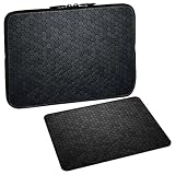 PEDEA Design Schutzhülle Notebook Tasche bis 15,6 Zoll (39,6cm) mit Design Mauspad, First O