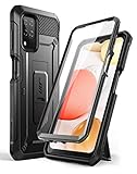 SUPCASE Outdoor Hülle für Samsung Galaxy A12 4G Handyhülle Bumper Case 360 Grad Schutzhülle Cover [Unicorn Beetle Pro] mit Integriertem Displayschutz 2020 Ausgabe (Schwarz)