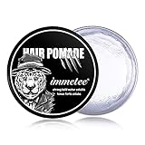 immetee Pomade Wasserbasiert, Haarwachs Männer Pomade Herren, Hair Wax Men Haarwax Haar Wax Herren Haarpaste Wachs Pomade, Hoher Glanz Strong Hold Water Soluble Wax Farblos. (120g), 4.2oz (LIMPID)