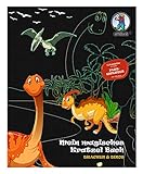 Ursus 24530002F Mein magisches Kratzelbuch Drachen & Dinos, Kratzbildern, ca. 21 x 26 cm groß, mit tollen Farbeffekten und 12 Mandalas zum Ausmalen, inklusive Holz-Stick, b