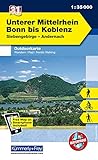 Deutschland Outdoorkarte 31 Unterer Mittelrhein, Bonn bis Koblenz 1 : 35 000: Siebengebirge-Andernach. Wanderwege, Radwanderwege, Nordic Walking (Kümmerly+Frey Outdoorkarten Deutschland)