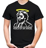 Voice of an Angel Männer und Herren T-Shirt | Hangover Spruch Carlos Kostüm Alan Geschenk (XL, Schwarz)