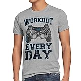 style3 Gamer Workout Herren T-Shirt Play Sport Station Controller ps Game, Größe:XL;Farbe:G