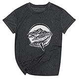 sportbekleidung Damen durchsichtiges Oberteil Damen Damen kalte Schulter Spitze Langarm Rundhals Tops Casual Pullover Tunika sexy sportliche Hemden t-Shirts Henley s(#NHDE-220331 T-Shirt-A32, L)