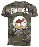 T-Shirt Eritrea Camouflage Army WM 2018 .- Vintage Destroy Wappen D01 (S)