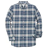 Dubinik® Männer Lange Ärmel Flanellhemden Western Fleece Button Down Shirts Freizeithemd N