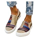 Xiangdanful Slippers Espadrilles Damen Low Top Mädchen Plateau Segeltuch Flache Schuhe Plattform Loafers Mokassins Sneakers Sommerschuhe S