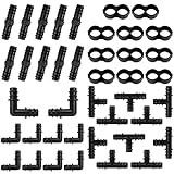 40 Pcs Schlauchverbinder Bewässerung Verbinder Bewässerung Schlauch Anschluss Tropfschlauch Verbinder Bewässerung Anschluss Kit PE Schlauchverbinder Kupplungen für 16 mm Schlauch Bewässerung Sy
