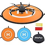 WisFox Drone Landing Pad, Universal Waterproof D 75 cm / 30 '' Tragbare faltbare Landing Pads für RC Drones Hubschrauber, PVB Drohnen, DJI Mavic Pro Phantom 2/3/4 Pro, Antel Rob