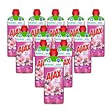Ajax Allzweckrieniger Lavendel & Magnolie, Fête des Fleurs, Multi-Oberflächen-Reiniger 12er Pack(12 x 1 l)