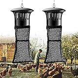 DBMGB Insektenvernichter Elektrisch für Bauernhof/Hühnerfarm, Mückenfalle Akku, UV Camping-Lampe für Outdoor, Multifunktions Hängen Insektenfalle für Garten 15W 220V