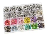 RERI 280 Set 14 Farben Jersey Druckknöpfe Metall Druckknöpfe Φ9.5mm Für DIY Basteln Baby Kinder Kinderbekleidung,Kleidung Taschen,Handgemaak