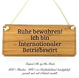 Mr. & Mrs. Panda Türschild Classic Schild Ich bin Internationaler Betriebswirt - Beruf Berufe Ausbildung Abschluss Berufsausbildung Geschenk Schenken Studium Diplom Bachelor Berufsschule Gratulation Danke Bedanken Dankeschön Schild Türschild Wandschild Wanddeko Deko Wanddeko Geschenk