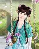 Malen nach Zahlen Erwachsene DIY Handgemalt Ölgemälde auf Leinwand mit 3 Pinsel selber auf Leinwand malen nach Zahlen zur Heimdekoration-Handbemalte antike chinesische Schö