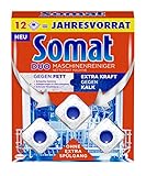 Somat Maschinenreiniger Tabs, Maxipack, 12 Stück, hygienisch und sauber, ohne extra Spülgang, gegen Fett und Kalk