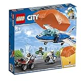 LEGO 60208 City Polizei Flucht mit dem Fallschirm, Bausatz mit Flugzeug, Auto und Motorrad, Bausets fü