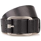 Men belt Gürtel Herren Herrengürtel mit Dornschließe Echtes Rindsleder Lässige Cowbody Jeans Gurtband,3,110