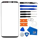 MMOBIEL Front Glas Reparatur Set kompatibel mit Samsung Galaxy S8 G950 Series 5.8 Inch (Schwarz) Display mit Werkzeug