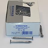 RE-SCHRAUB 5,5 x 50 mm Edelstahl A4 Torx TX 25 Terrassenschrauben rostfrei V4A von 100 - 1000 Stück wählbar (100)