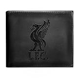 Liverpool FC - Geldbörse mit geprägtem Vereinswappen - Offizielles Merchandise - Schwarz - 11 x 9,5
