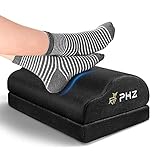 PHZ® Fußstütze Schreibtisch Premium Schaumstoffkern Höhenverstellbare Fußbank rutschfest Ergonomische Fußablage Für Das Büro & Home Office Mit Ergotherapeuten Entwick